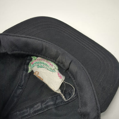 Baseball Cap Black Vintage Trout Fly Fishing Embroidered Made in USA Hat