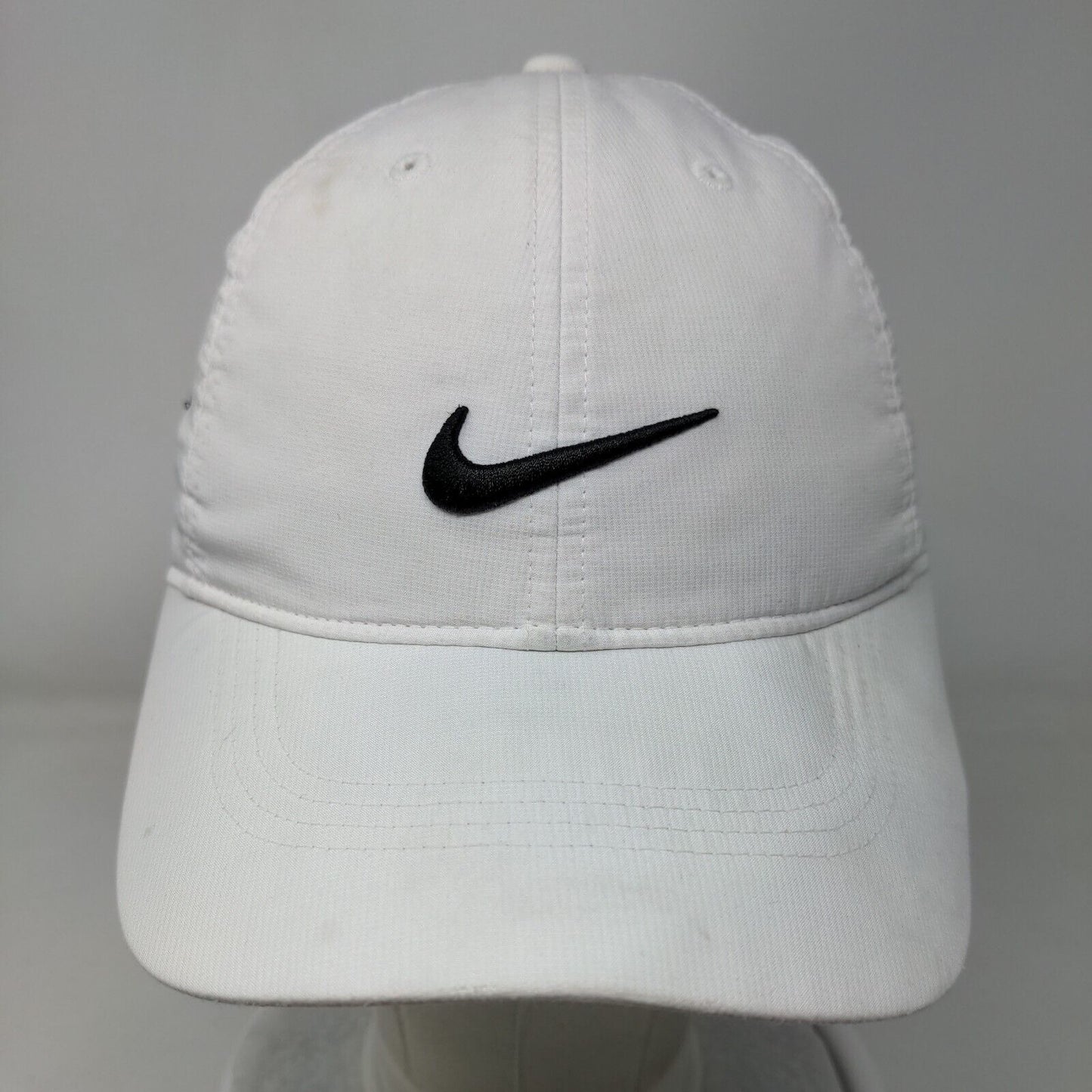 Nike Southern Wesleyan University Warriors Strapback Hat White OSFM Embroidered