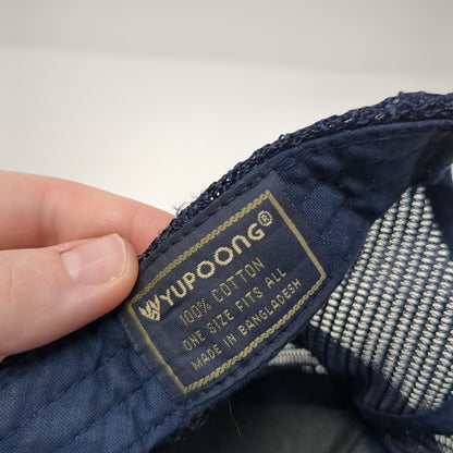 Dakine Snapback Mesh Back Trucker Hat Blue Denim One Size Yupoong