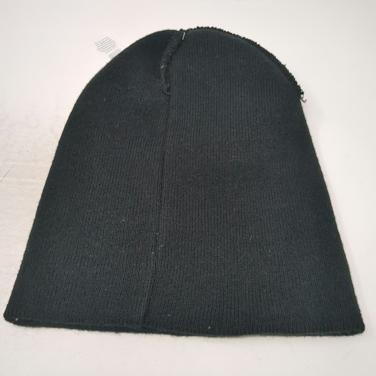 Dickies Beanie Black One Size Cuffed Ribbed Knit Logo Patch Acrylic Work Hat