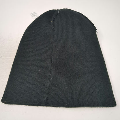 Dickies Beanie Black One Size Cuffed Ribbed Knit Logo Patch Acrylic Work Hat