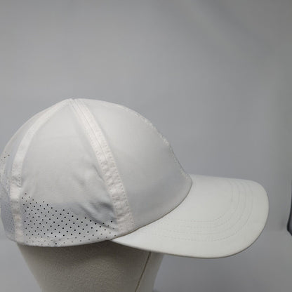 Unbranded Strapback Hat White One Size Adjustable Breathable 6 Panel Blank