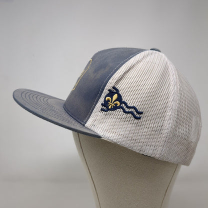 Grace Meat + Three Snapback Trucker Hat Blue One Size Mesh Back Yupoong