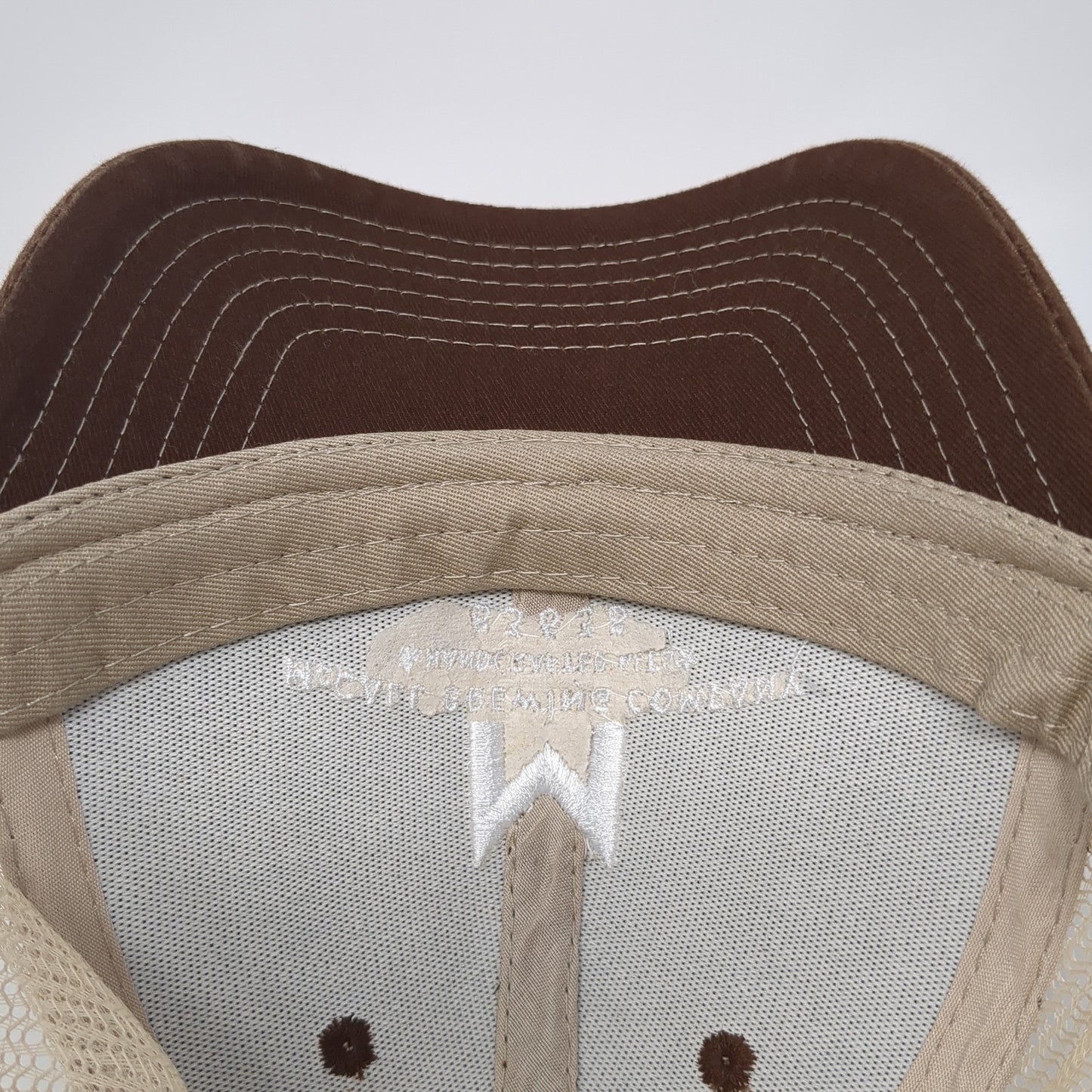 McCall Brewing Company Snapback Trucker Hat Brown One Size Mesh Back