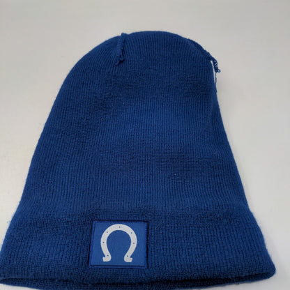 BDa Men's Knit Beanie Hat Blue White Indianapolis Colts Embroidered Logo