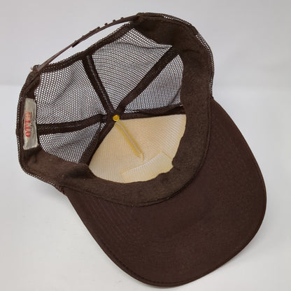 Salsa Snapback Trucker Hat Brown One Size Adjustable Mesh Back Rope Otto