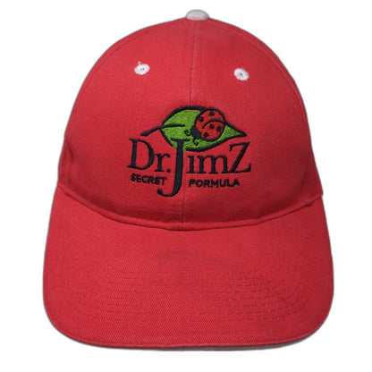 Otto Baseball Cap Red OSFM Dr. JimZ Secret Formula Ladybug Logo Strapback Hat