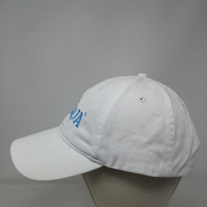 Coaqua Slideback Hat White One Size Adjustable Embroidered Fersten Worldwide