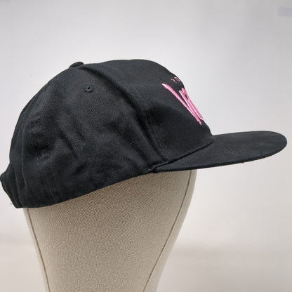 Positive Vibes Snapback Hat Black OSFA Adjustable Embroidered 6 Panel Cotton