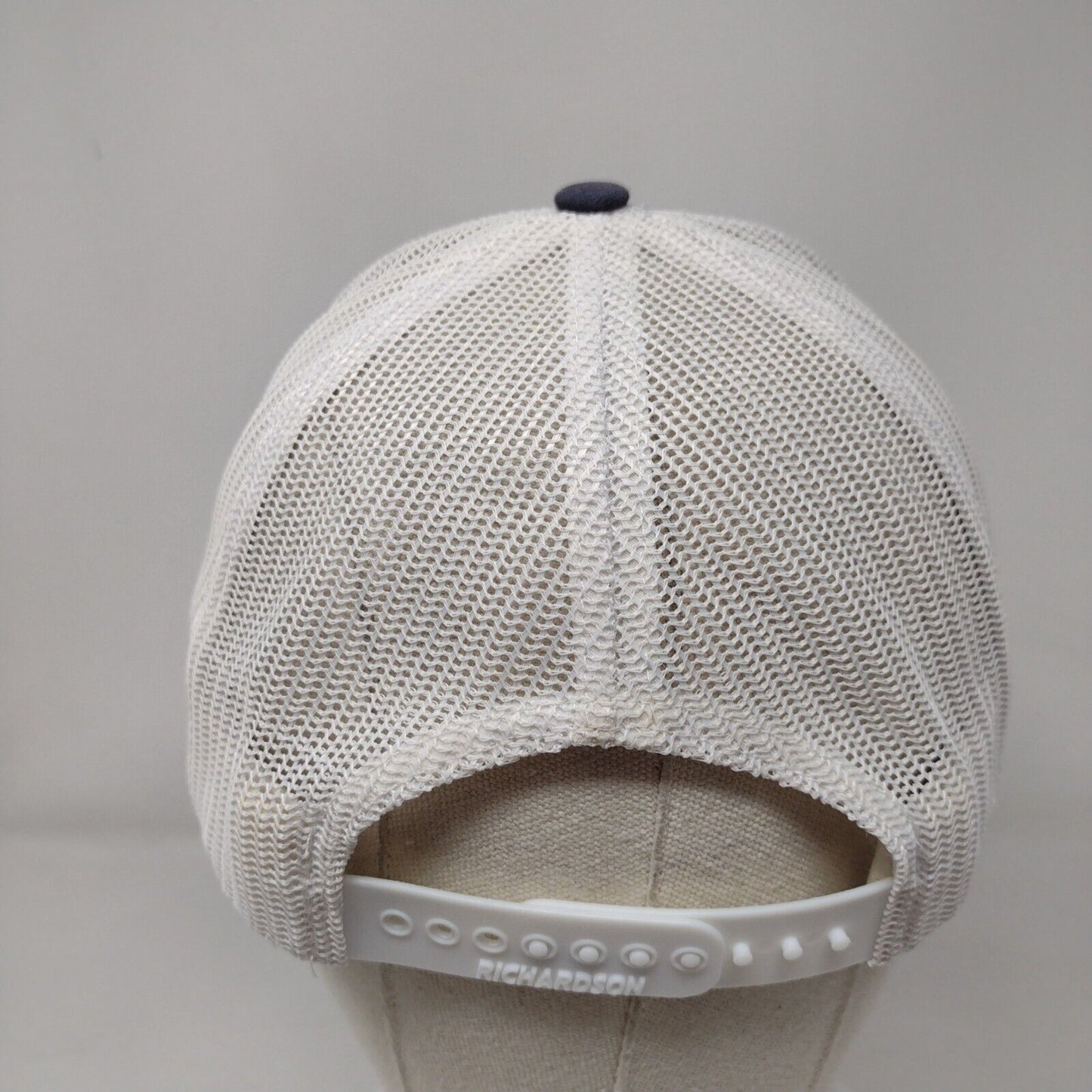 Leapknot Coffee Roasters Snapback Trucker Hat Blue One Size Mesh Back
