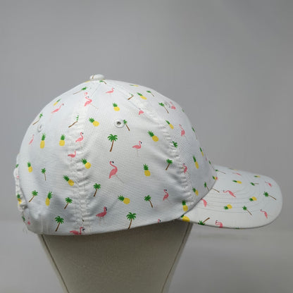 Imperial Baseball Cap White One Size Pelican Flamingo Pineapple Tropical Hat