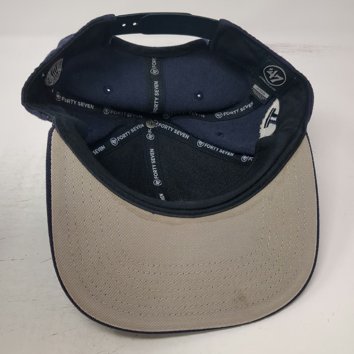 BYU Cougars NCAA 47 Brand Snapback Blue One Size Flat Brim Embroidered Logo Hat
