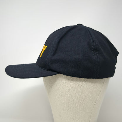 Graffiti Snapback Hat Blue One Size US Navy Embroidered Made in USA Structured