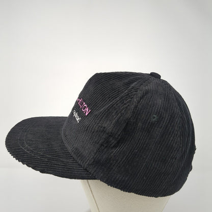 Pacific Rim Construction San Juan Island Snapback Hat Black OS Corduroy Cotton