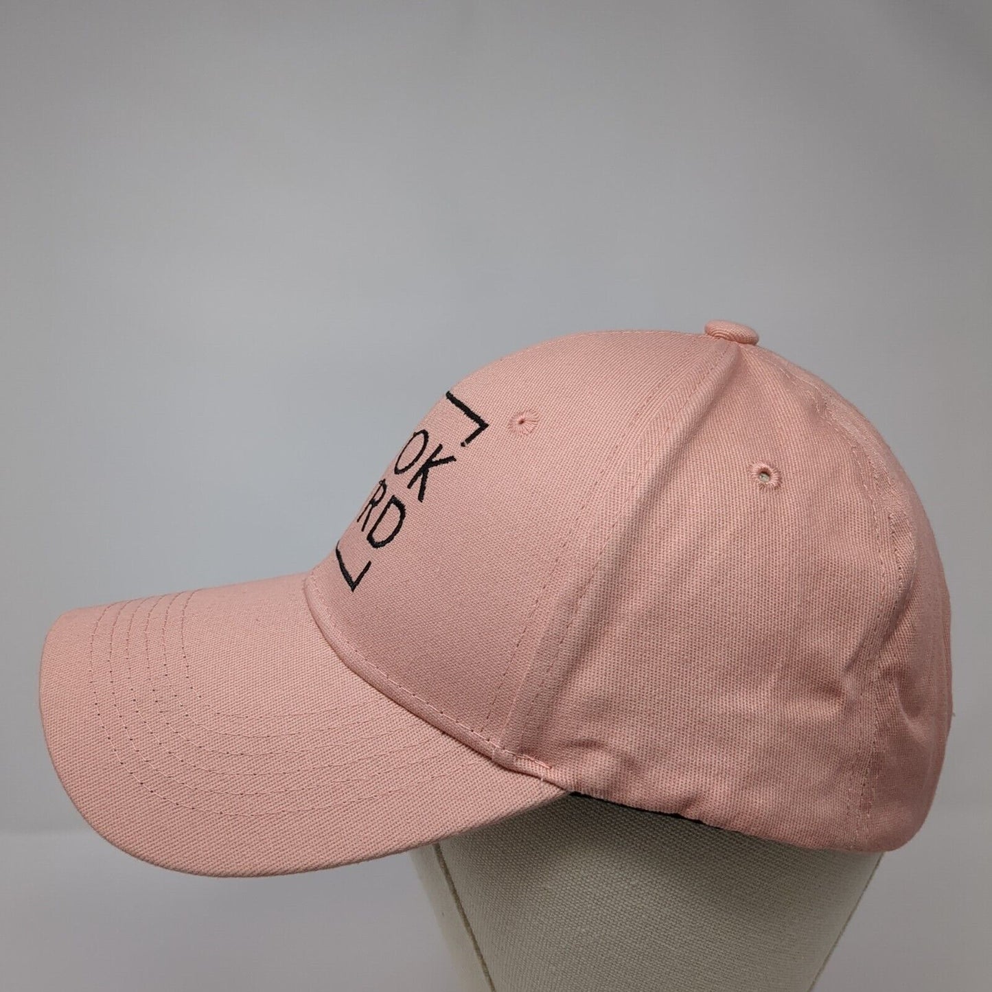 Book Nerd Strapback Hat Ponytail Pink OSFA Solid Once Upon A Book Club