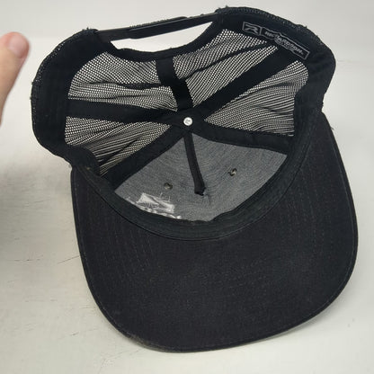 Richardson Trucker Hat Black One Size Knife River Mesh Snapback Workwear Cap
