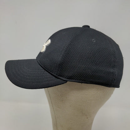 Under Armour Boy's Fitted Hat Black Youth Size S/M Embroidered Logo Polyester