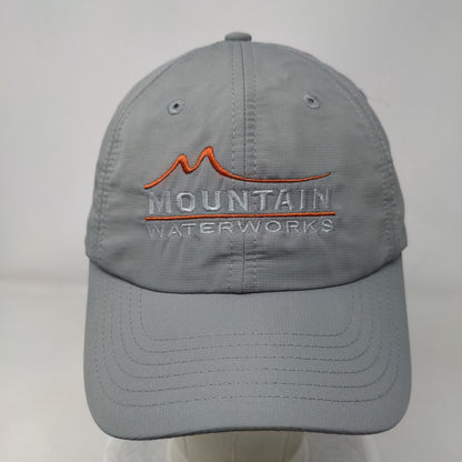 Mountain Waterworks Strapback Hat Gray OSFA Adjustable Embroidered Imperial