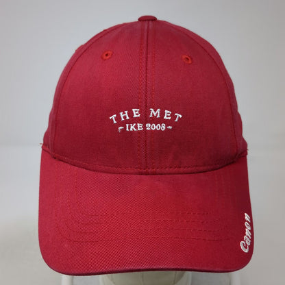 American Needle Baseball Cap Red One Size The Met Ike 2008 Canon MGA Golf Hat