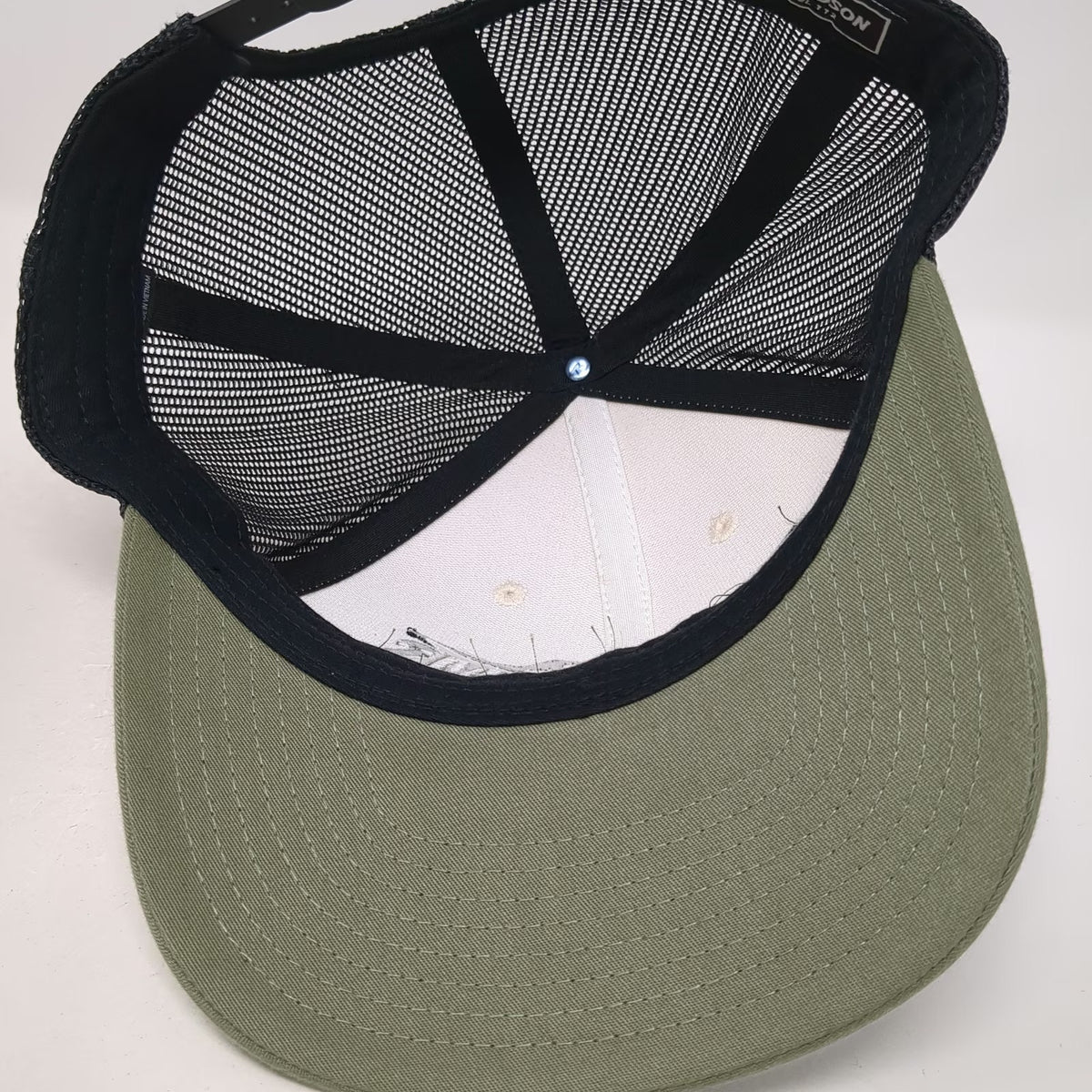 Richardson Trucker Hat Green White One Size WBH Farms Nyssa Oregon Mountain