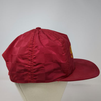 Florida Novel-Tees 5 Panel Hat Red Vintage Petes Boca Raton Panther Checkerboard
