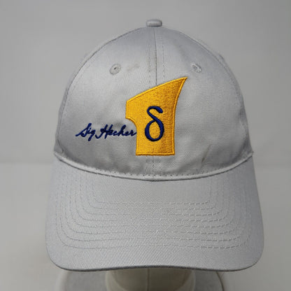 Sig Hecker Strapback Hat Gray One Size Embroidered Port & Company
