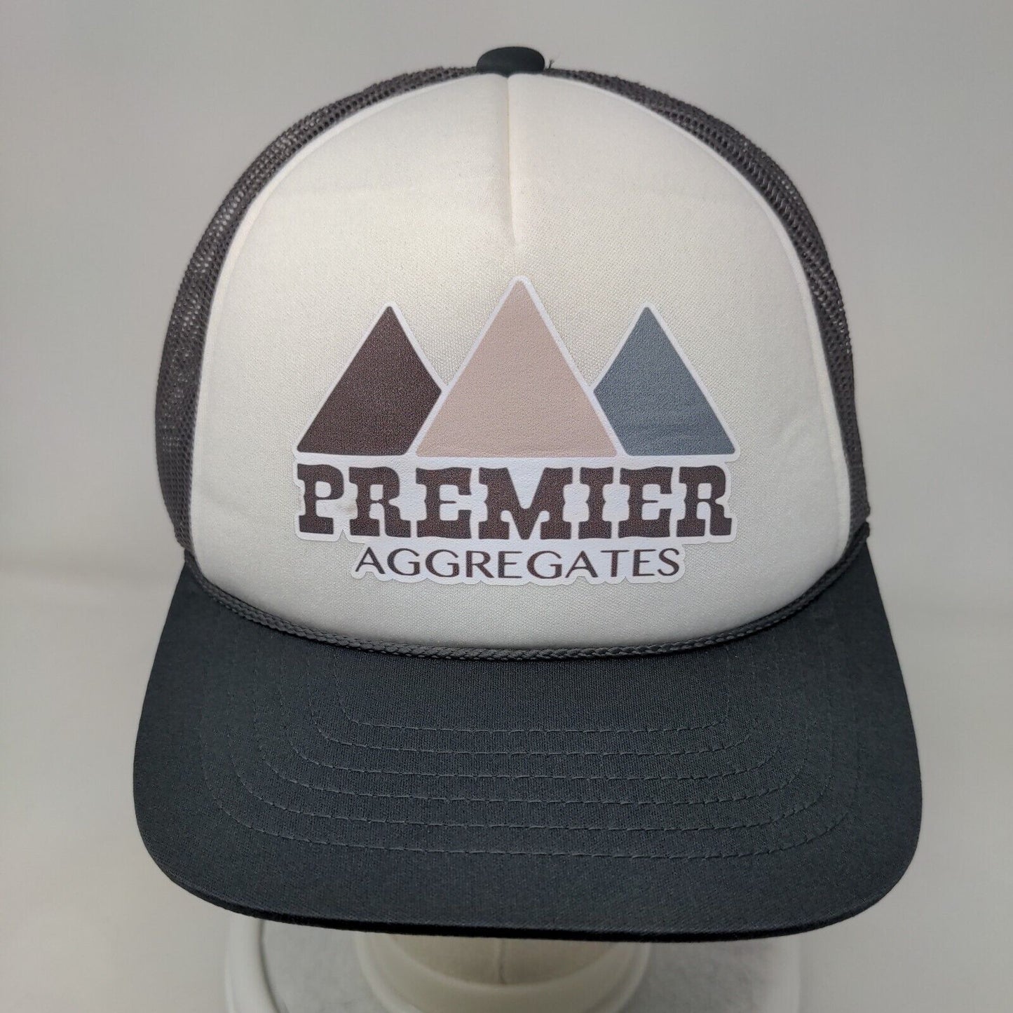 Premier Snapback Trucker Hat Gray One Size Adjustable Mesh Back Richardson