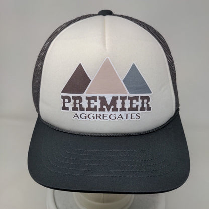 Premier Snapback Trucker Hat Gray One Size Adjustable Mesh Back Richardson