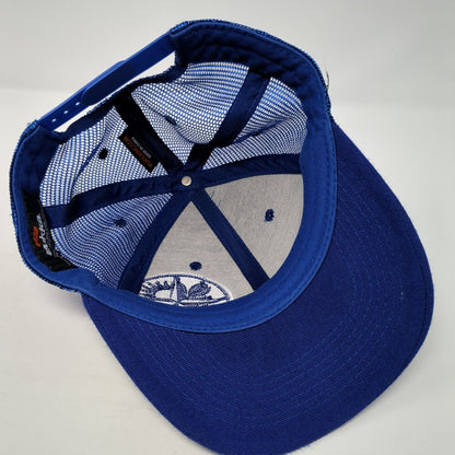 Tamarack Resort Snapback Trucker Hat Blue One Size Adjustable Mesh Back Pukka