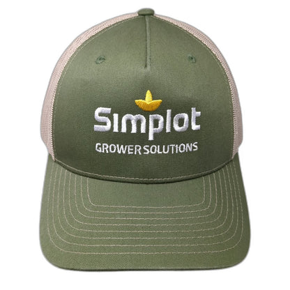 Richardson Trucker Hat Green One Size Simplot Grower Solutions Mesh Snapback