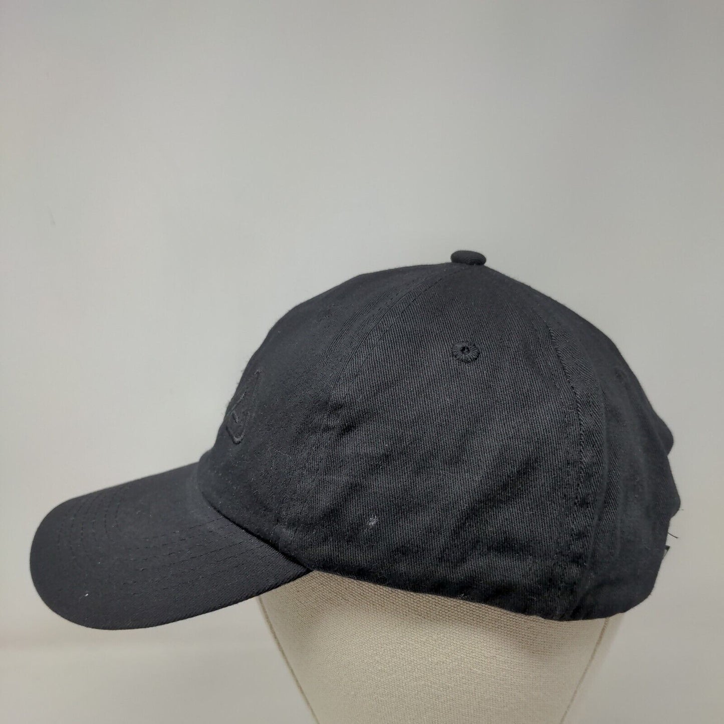 FILA Slideback Hat Black One Size Embroidered 6 Panel Vent Holes