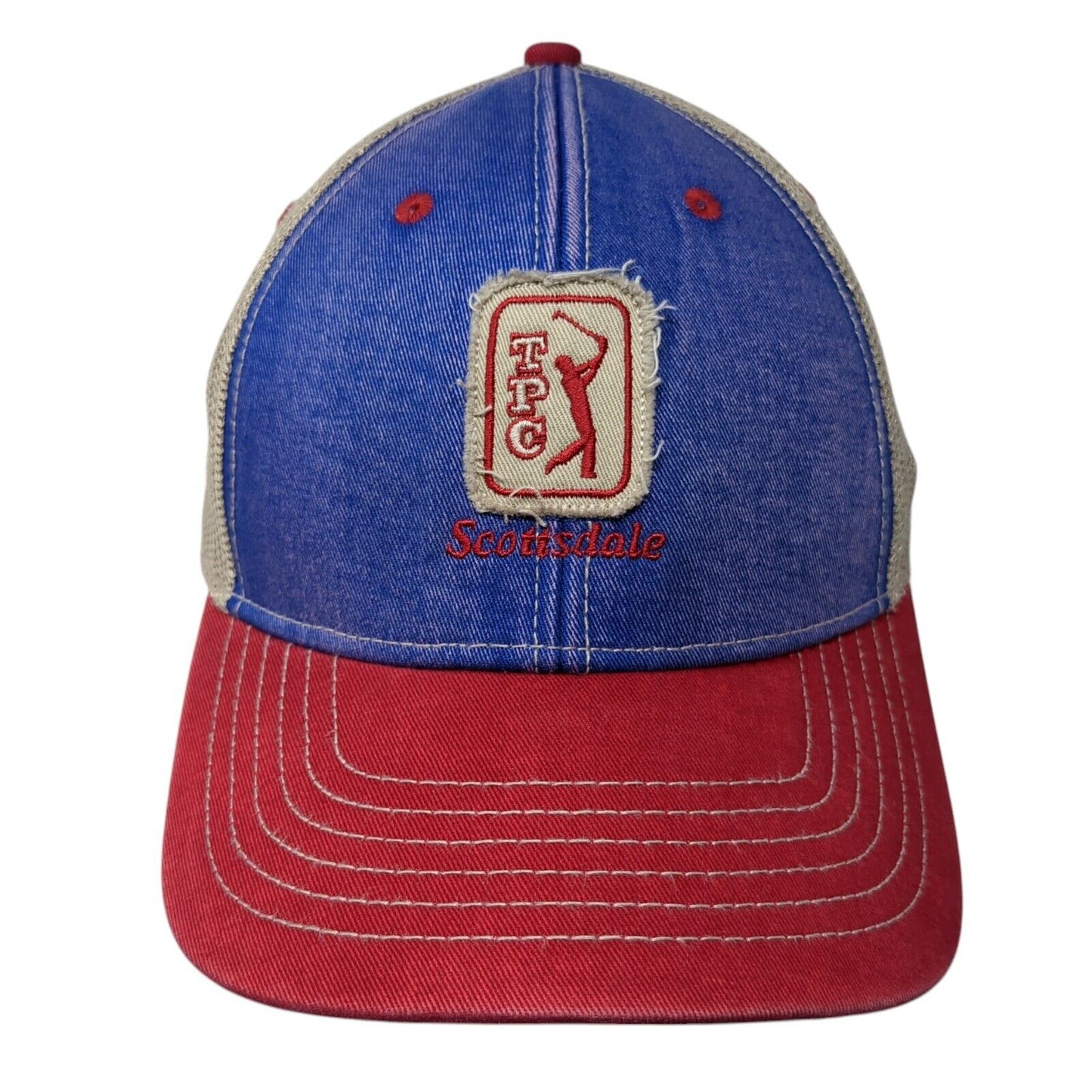 TPC Scottsdale Snapback Trucker Hat Multi One Size Classic Cut Mesh Back Ahead