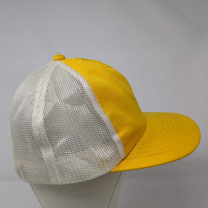 Unbranded Snapback Mesh Back Trucker Hat Yellow OSFA Colorblock