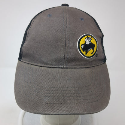 Buffalo Wild Wings Logo Strapback Trucker Hat Gray One Size Mesh Back