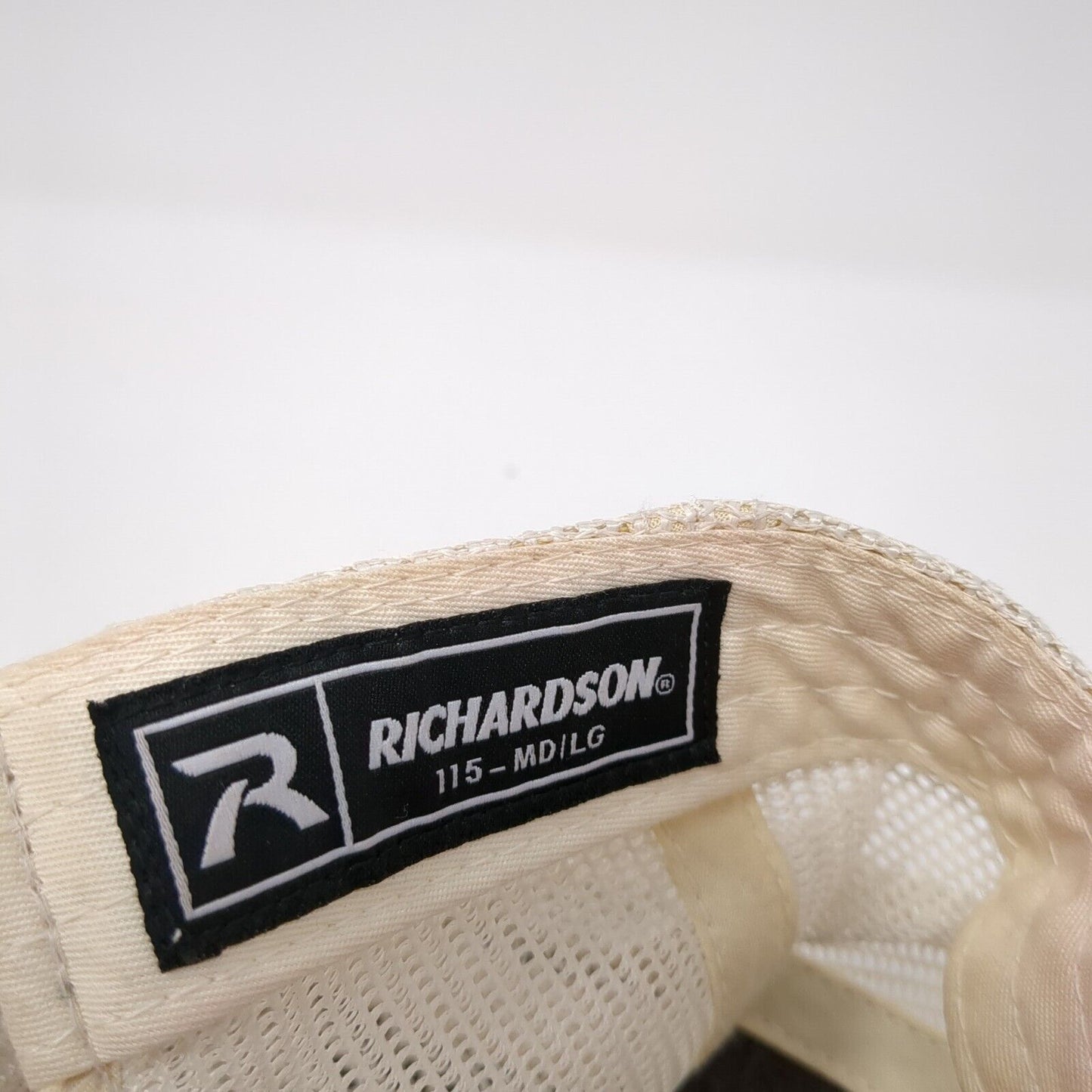 Idaho Leather Patch Snapback Trucker Hat Red M/L Mesh Back Richardson