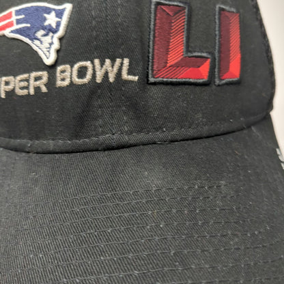 New Era New England Patriots NFL Black OSFM Cap Super Bowl LI Mesh 39THIRTY HTX