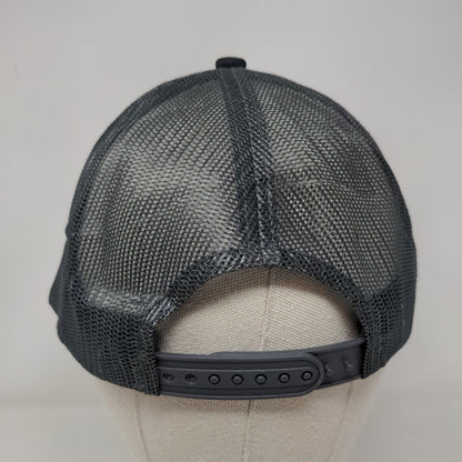 Hart Snapback Mesh Back Trucker Hat Black One Size Embroidered Port Authority