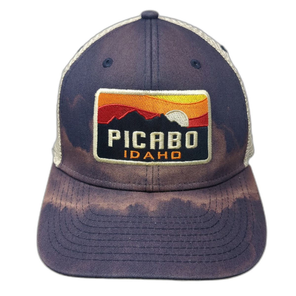 Ouray Baseball Cap Blue OSFM Picabo Idaho Mountain Landscape Mesh Strapback Hat