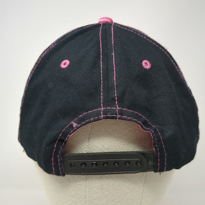 Betty Boop 5 Panel Pink Black One Size Hat Satin Graphic Snapback Kisses