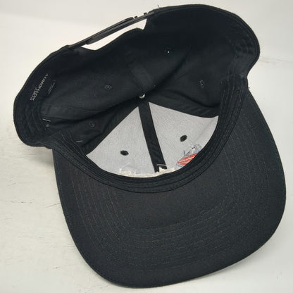 Port Authority Snapback Black Hat One Size Penn Heroes Play Embroidered Shield