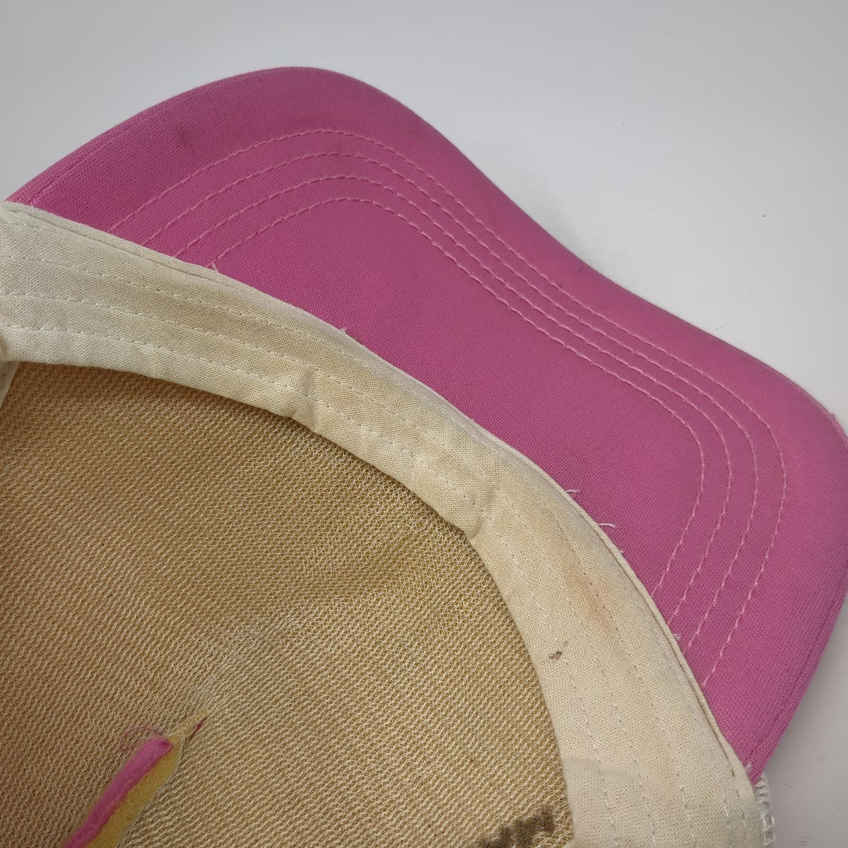 Billabong Trucker Hat Pink White One Size Mesh Snapback Surf Wave Logo Beach