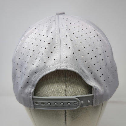 Waggle Trucker Hat Gray One Size Duck Embroidery Perforated Golf Snapback Hat