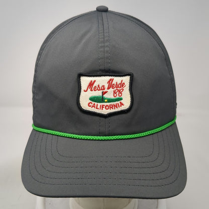 Imperial Snapback Gray One Size Mesa Verde CC California Golf Patch Hat Rope