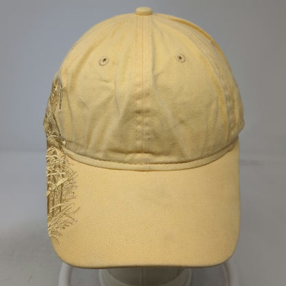 Dri Duck Baseball Cap Yellow One Size Running Horses Embroidery Cotton Hat