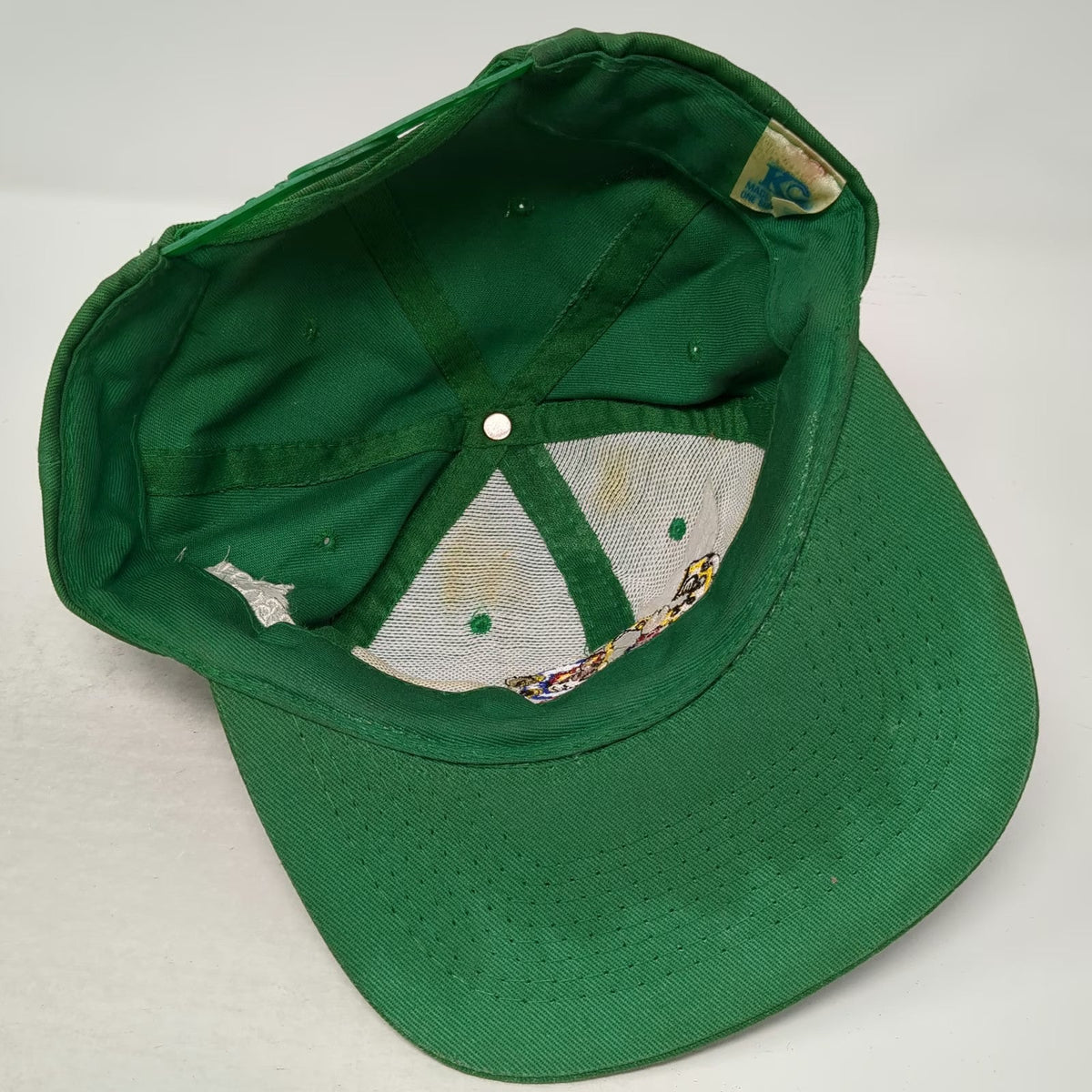 KC Snapback Green One Size 2001 BBQ Battle Pig Saxophone Superhero Mascot Hat