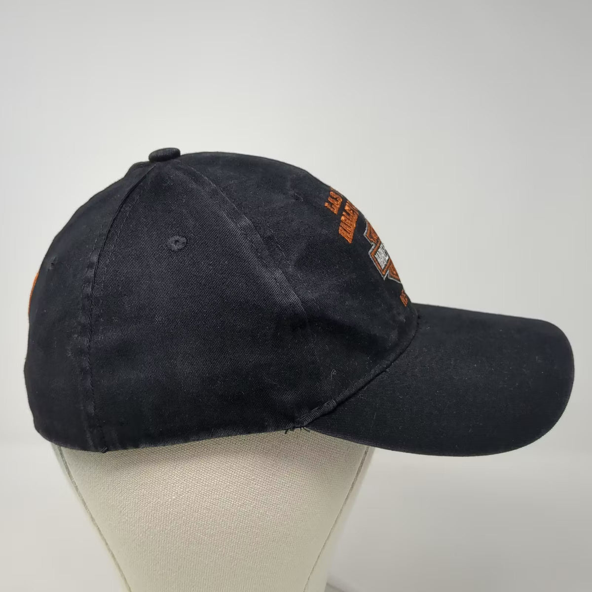 Harley-Davidson Las Vegas Nevada Embroidered Baseball Cap Black Orange SZ M Hat