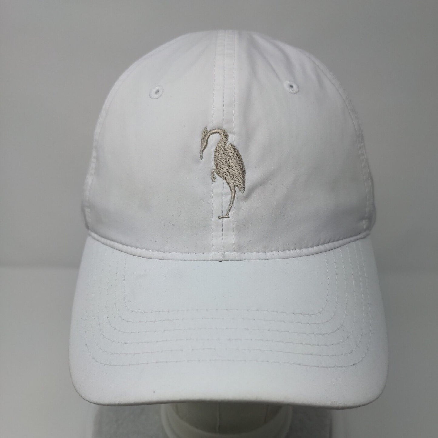 Callaway by Ponyflo Ponyback Strapback Hat White OSFA Adjustable Embroidered