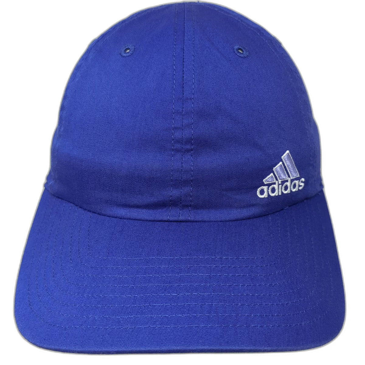Adidas Baseball Cap Blue One Size Embroidered Logo Strapback Curved Brim Hat