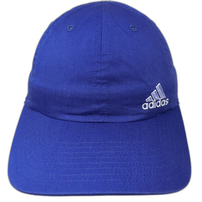 Adidas Baseball Cap Blue One Size Embroidered Logo Strapback Curved Brim Hat