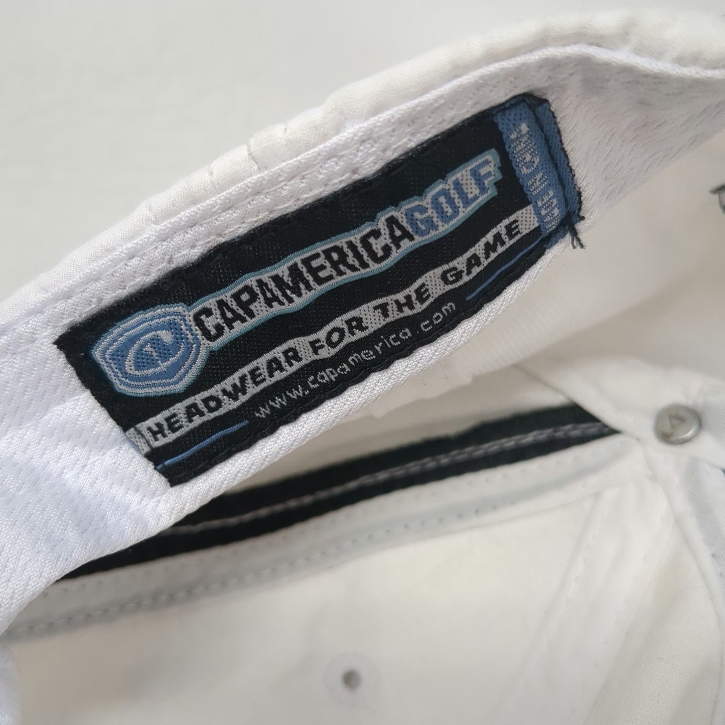 Cap America Baseball Cap White One Size Atomic Symbol UniTech US Nuclear Hat